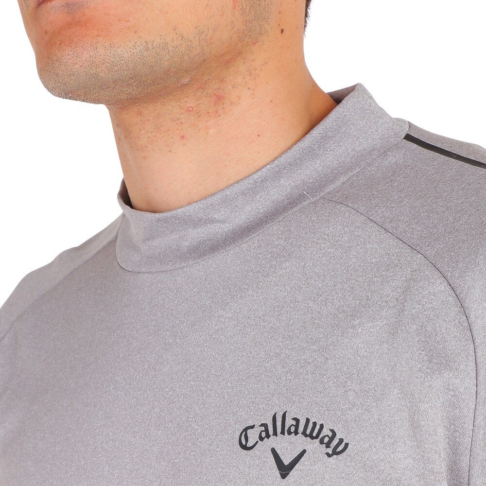 キャロウェイ（CALLAWAY）（メンズ）ゴルフウェア UV ストレッチスムースモックネック長袖シャツ C22233103-1022