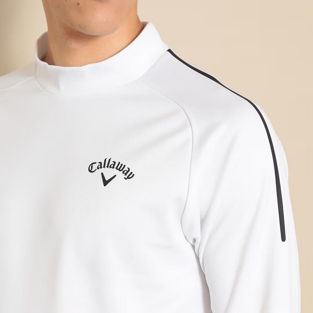 キャロウェイ（CALLAWAY）（メンズ）ゴルフウェア ストレッチスムース モックネック長袖シャツ C22233103-1030