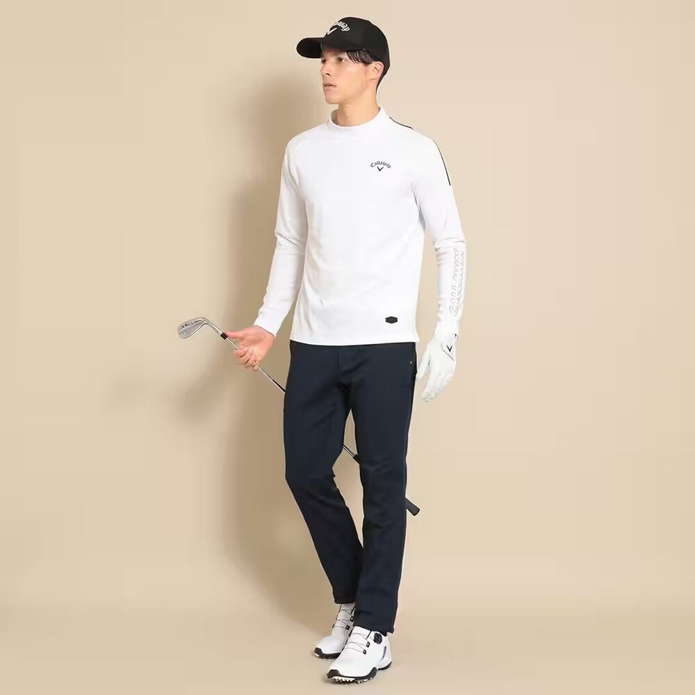 キャロウェイ（CALLAWAY）（メンズ）ゴルフウェア ストレッチスムース モックネック長袖シャツ C22233103-1030