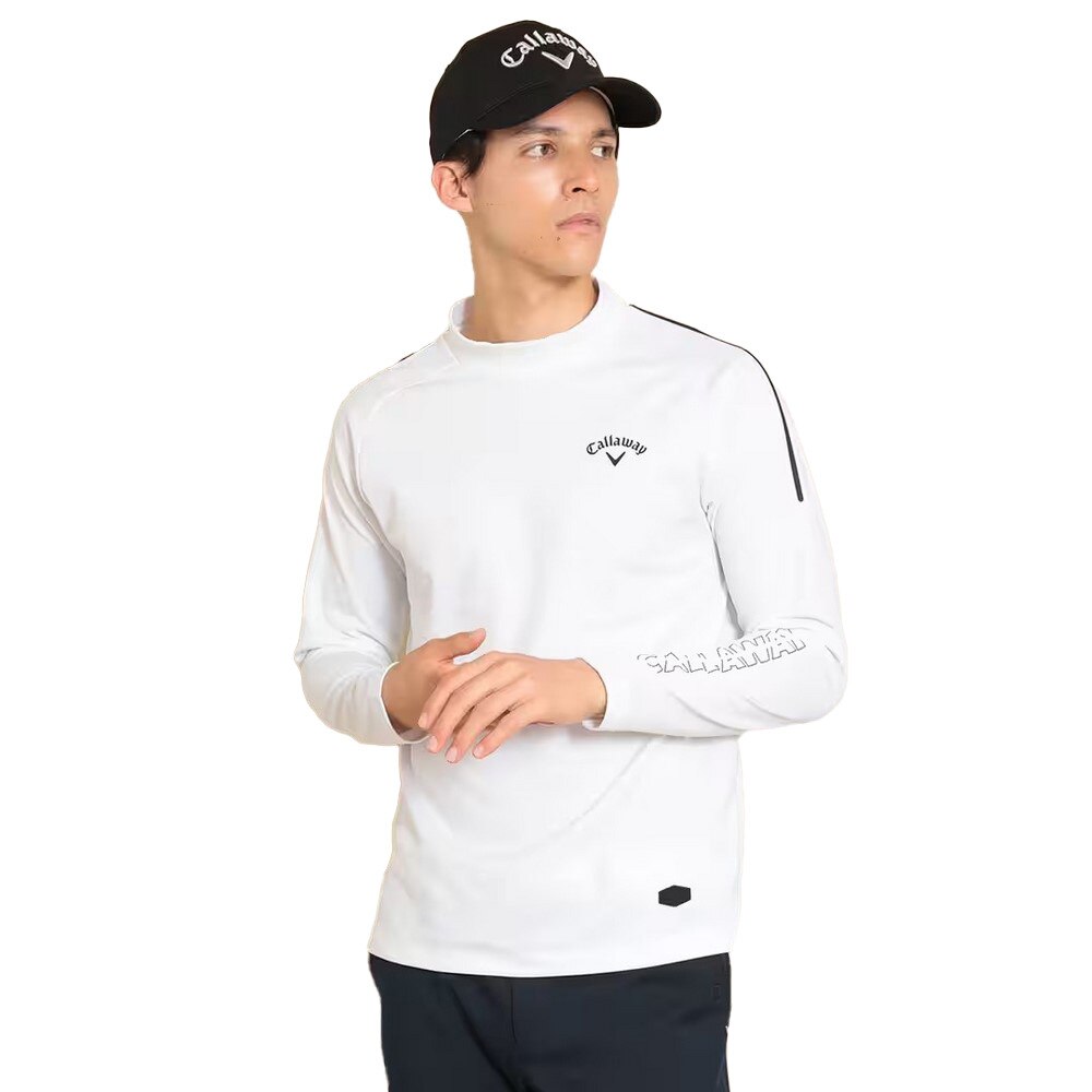 キャロウェイ（CALLAWAY）（メンズ）ゴルフウェア ストレッチスムース モックネック長袖シャツ C22233103-1030