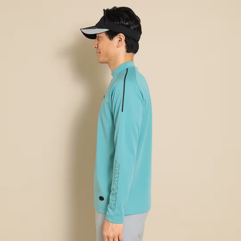 キャロウェイ（CALLAWAY）（メンズ）ゴルフウェア ストレッチスムース モックネック長袖シャツ C22233103-1111