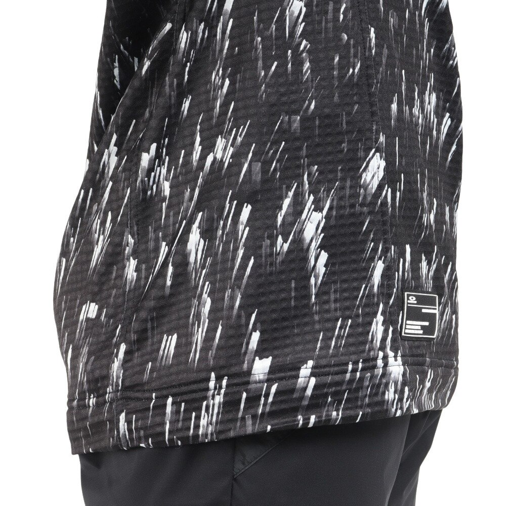オークリー（OAKLEY）（メンズ）ゴルフウェア ハイネックシャツ 総柄 吸汗速乾 ライトフリース 軽量 STW LS HINECK SHIRT FOA404683-00G