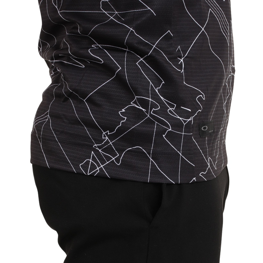 オークリー（OAKLEY）（メンズ）ゴルフウェア 保温 撥水 吸汗速乾 SKULL VECTOR 長袖 総柄モックネックシャツ FOA404230-00G