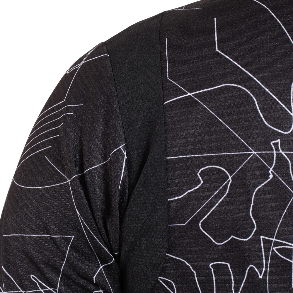 オークリー（OAKLEY）（メンズ）ゴルフウェア 保温 撥水 吸汗速乾 SKULL VECTOR 長袖 総柄モックネックシャツ FOA404230-00G