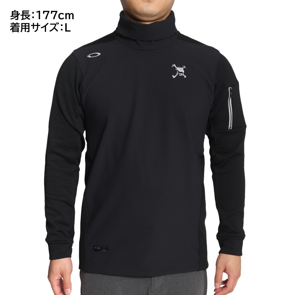 オークリー（OAKLEY）（メンズ）ゴルフウェア 長袖 吸汗 速乾 軽量 防風 UPF50+ ストレッチ Skull Comfortable  Turtle 2.0 FOA404236-02E