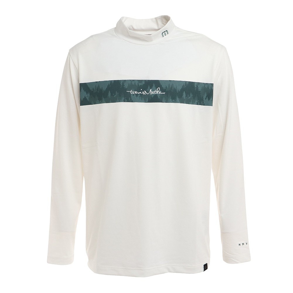 Ｔｒａｖｉｓ Ｍａｔｈｅｗ ゴルフウェア プルオーバー 長袖 カジュアル ロゴ モックネック 7AG017 M 1WHT 22FH Ｍ 10 ゴルフの大画像