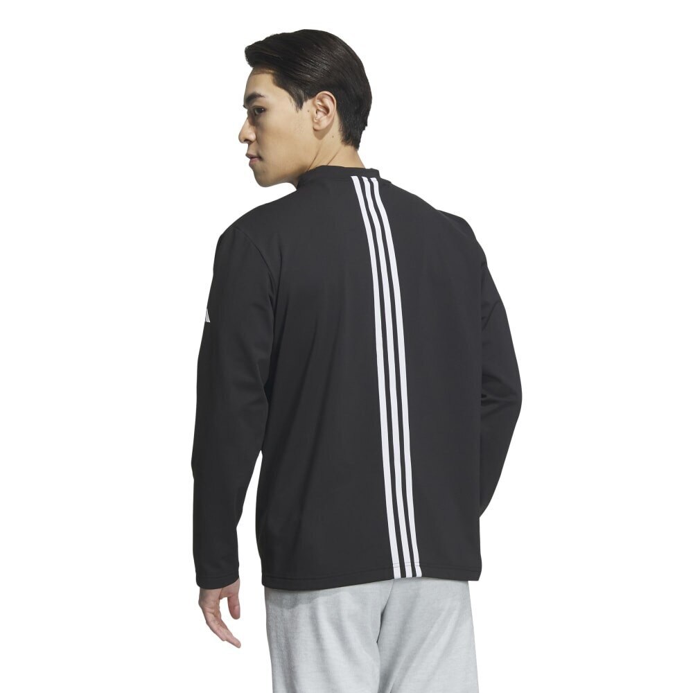 アディダス（adidas）（メンズ）ゴルフウェア フロストガード 保温 キルトコンビネーション モックネック 長袖シャツ DJK94-HZ6074BK u365★★★