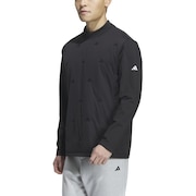 アディダス（adidas）（メンズ）ゴルフウェア フロストガード 保温 キルトコンビネーション モックネック 長袖シャツ DJK94-HZ6074BK u365