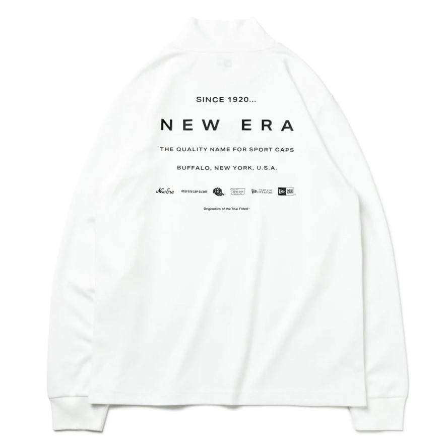 ニューエラ（NEW ERA）（メンズ、レディース）ゴルフウェア 吸汗 速乾 ハイカラー 長袖 パフォーマンス Tシャツ Flag Logo 13762697