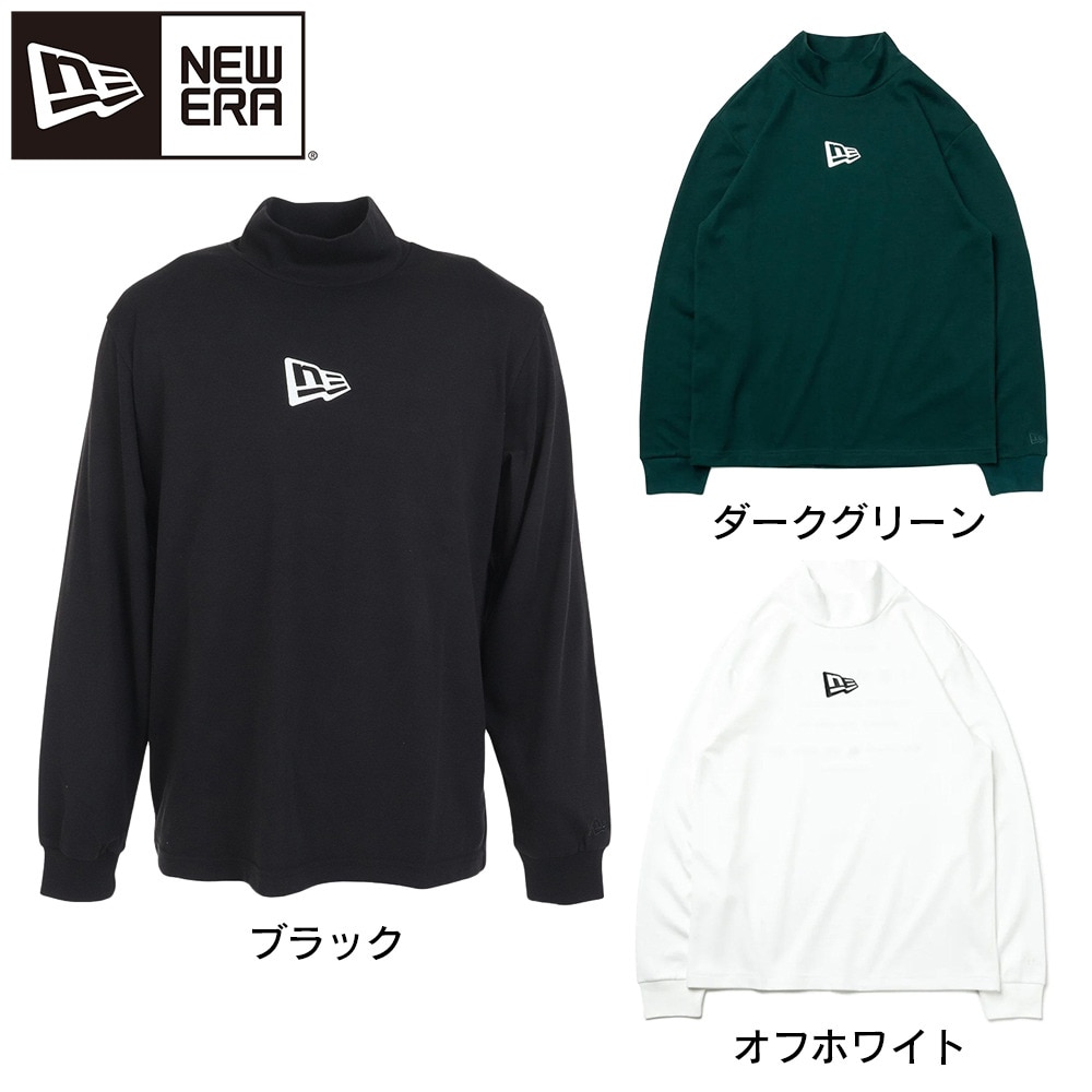 ニューエラ（NEW ERA）（メンズ、レディース）ゴルフウェア 吸汗 速乾 ハイカラー 長袖パフォーマンスTシャツ フラッグロゴ 13762700