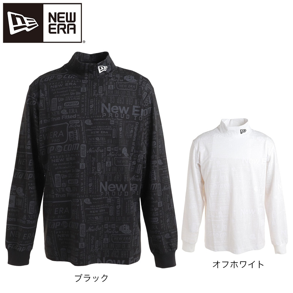 ニューエラ（NEW ERA）（メンズ、レディース）ゴルフウェア 吸汗 速乾 ハイカラー 長袖 パフォーマンス Tシャツ アーカイブロゴ 13762728
