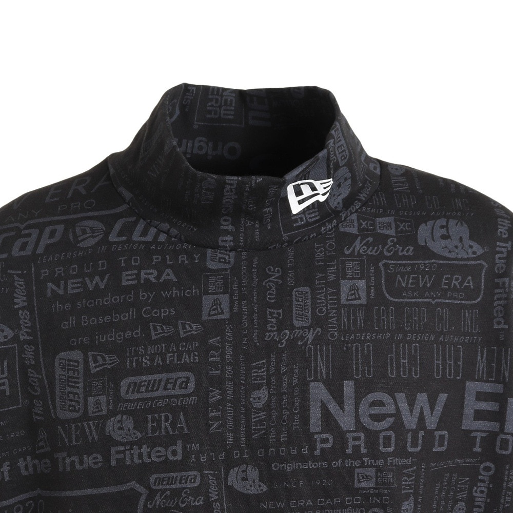 ニューエラ（NEW ERA）（メンズ、レディース）ゴルフウェア 吸汗 速乾 ハイカラー 長袖 パフォーマンス Tシャツ アーカイブロゴ 13762728
