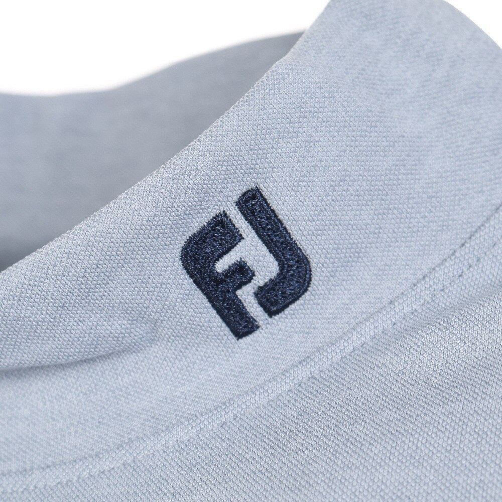 フットジョイ（FOOT JOY）（メンズ）ゴルフウェア 吸汗 速乾 アーガイルライン サーモライト 長袖モックネックシャツ 81069 FJ-F23-S08