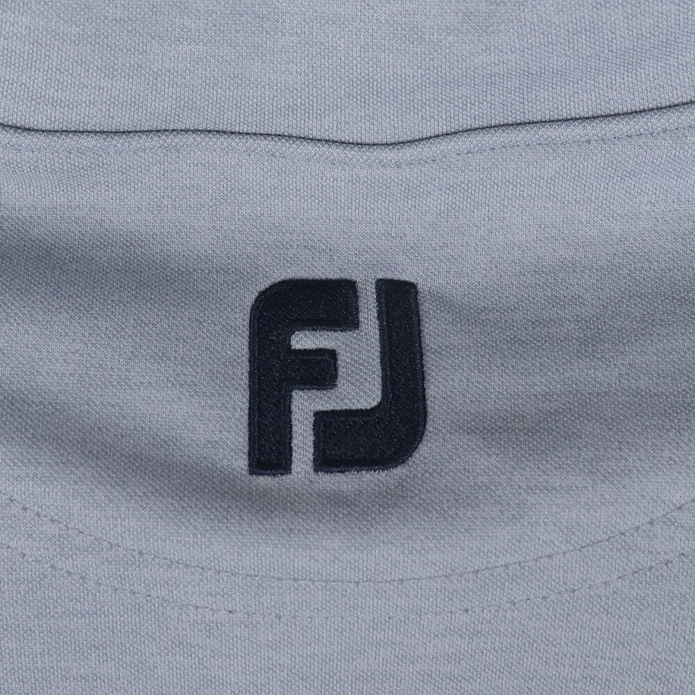 フットジョイ（FOOT JOY）（メンズ）ゴルフウェア 吸汗 速乾 アーガイルライン サーモライト 長袖モックネックシャツ 81069 FJ-F23-S08