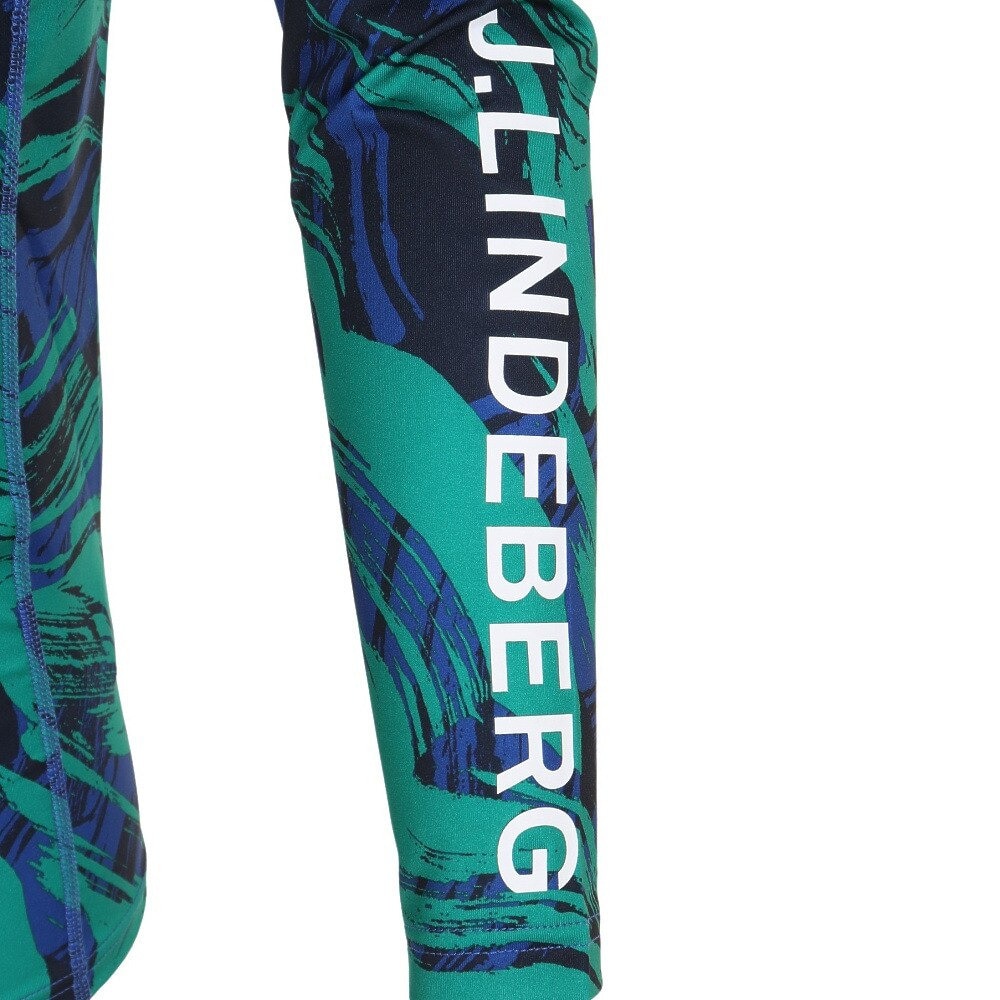 J.LINDEBERG（メンズ）ゴルフウェア 長袖 吸水 速乾 ズン柄コンプレッションインナー 071-29913-027