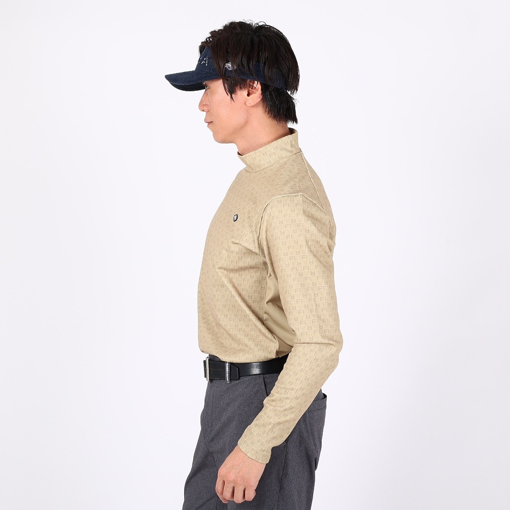 フィドラ（FIDRA）（メンズ）ゴルフウェア ハイネックシャツ FD5QTG19 BEG