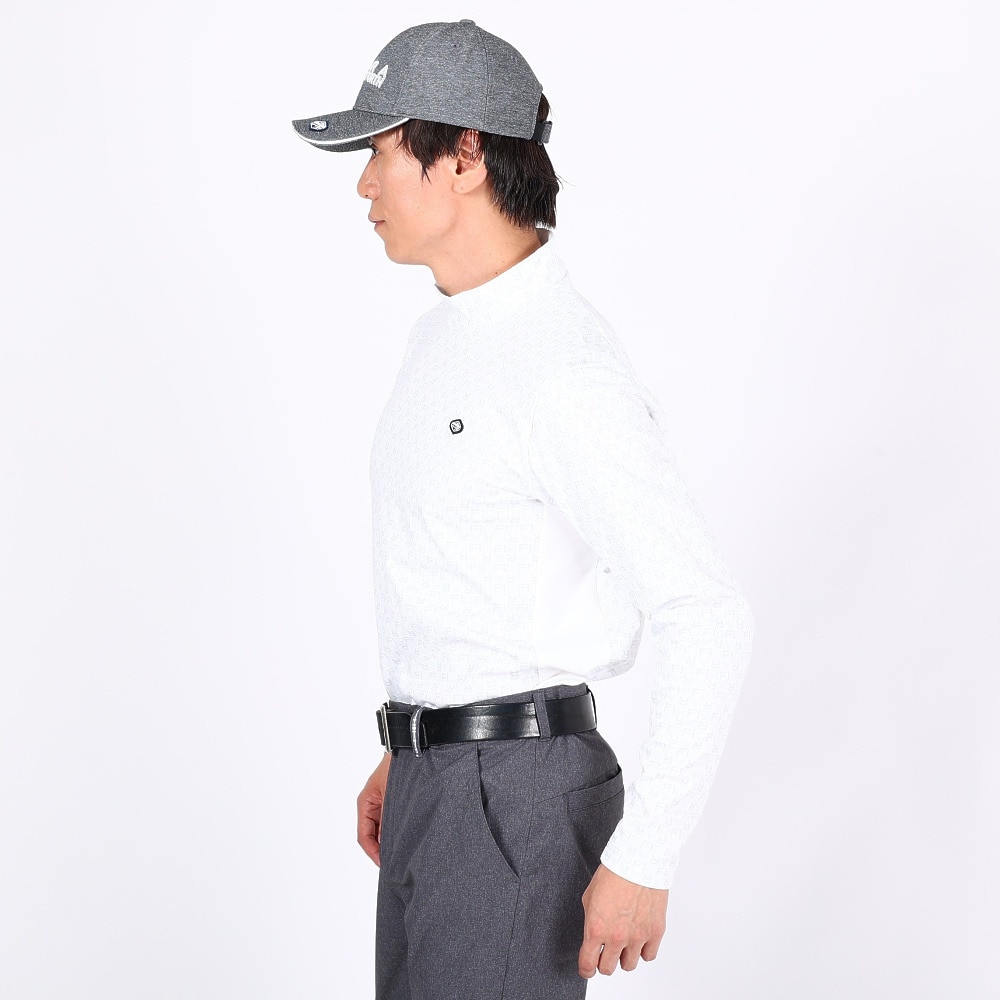 フィドラ（FIDRA）（メンズ）ゴルフウェア 保温 長袖 ハイネックシャツ FD5QTG19 WHT