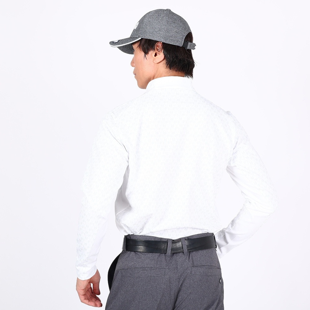 フィドラ（FIDRA）（メンズ）ゴルフウェア 保温 長袖 ハイネックシャツ FD5QTG19 WHT