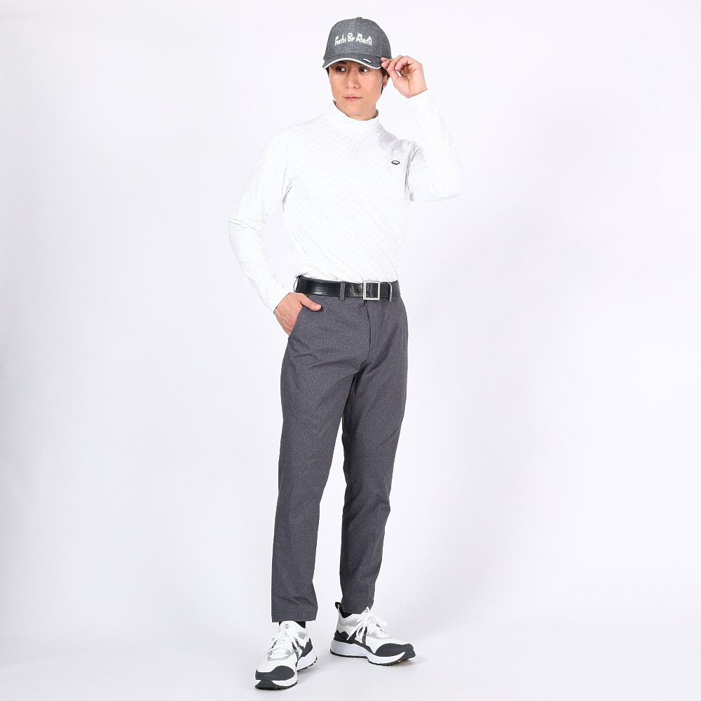 フィドラ（FIDRA）（メンズ）ゴルフウェア 保温 長袖 ハイネックシャツ FD5QTG19 WHT