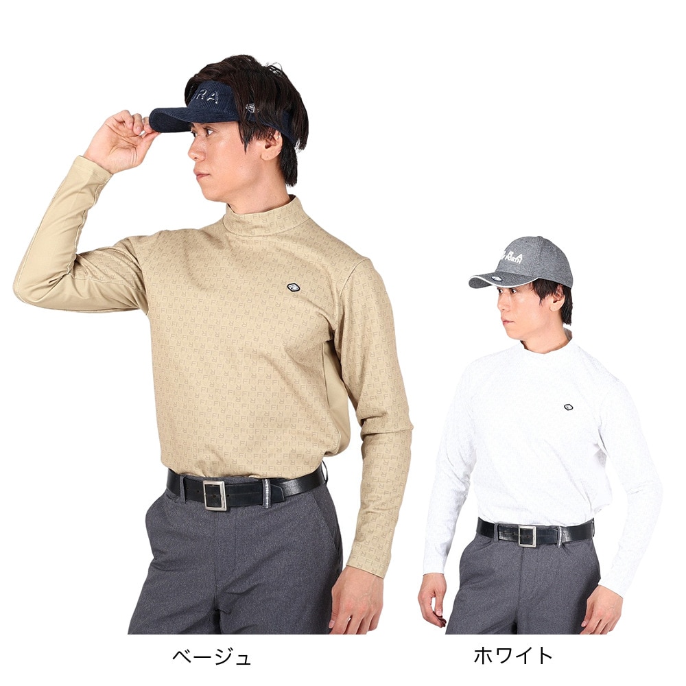 フィドラ（FIDRA）（メンズ）ゴルフウェア 長袖 ハイネックシャツ FD5QTG19 BEG