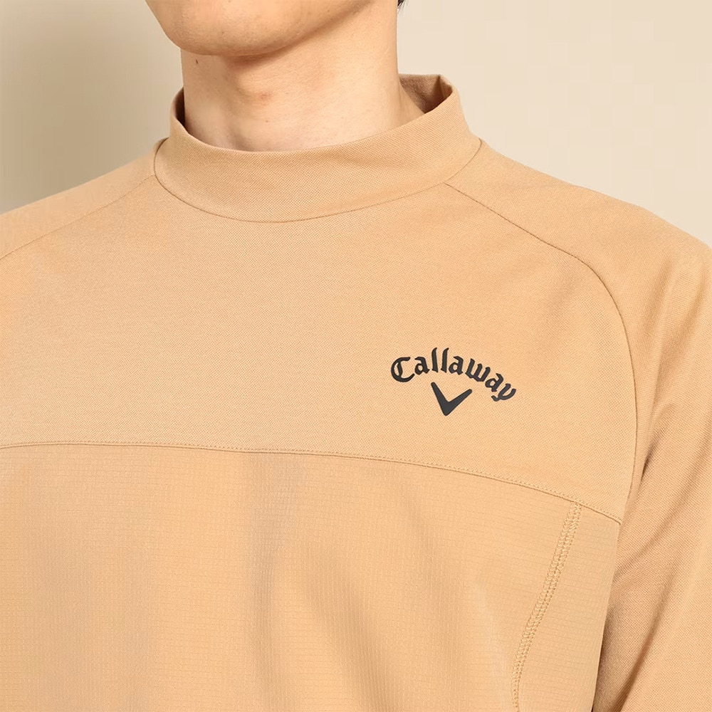 キャロウェイ（CALLAWAY）（メンズ）ゴルフウェア ドットエア スパンカノコ長袖モックネックシャツ C23233104-1040