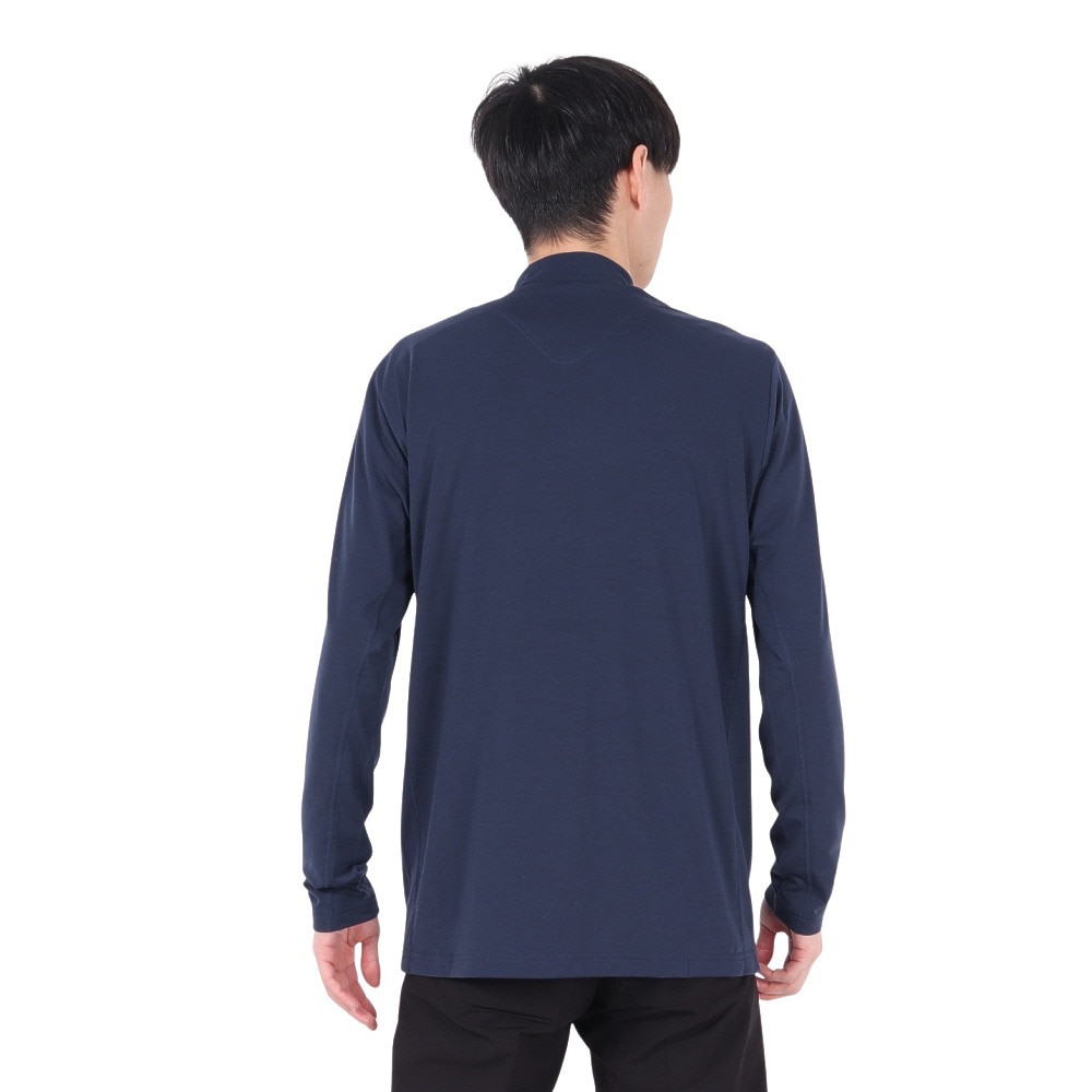 トラヴィスマシュー（Travis Mathew）（メンズ）ゴルフウェア ストレッチ 長袖モックネックシャツ 7AI015-4NAV