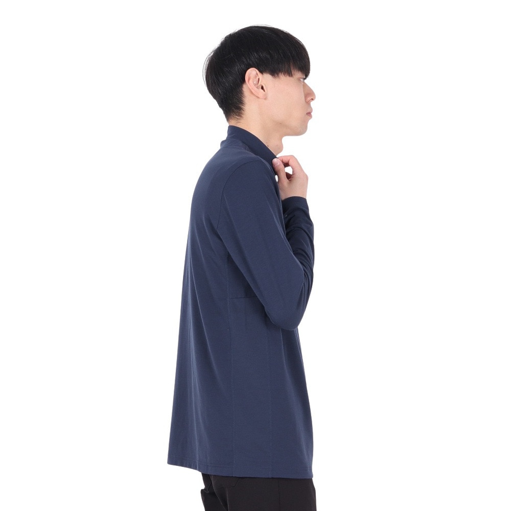 トラヴィスマシュー（Travis Mathew）（メンズ）ゴルフウェア ストレッチ 長袖モックネックシャツ 7AI015-4NAV