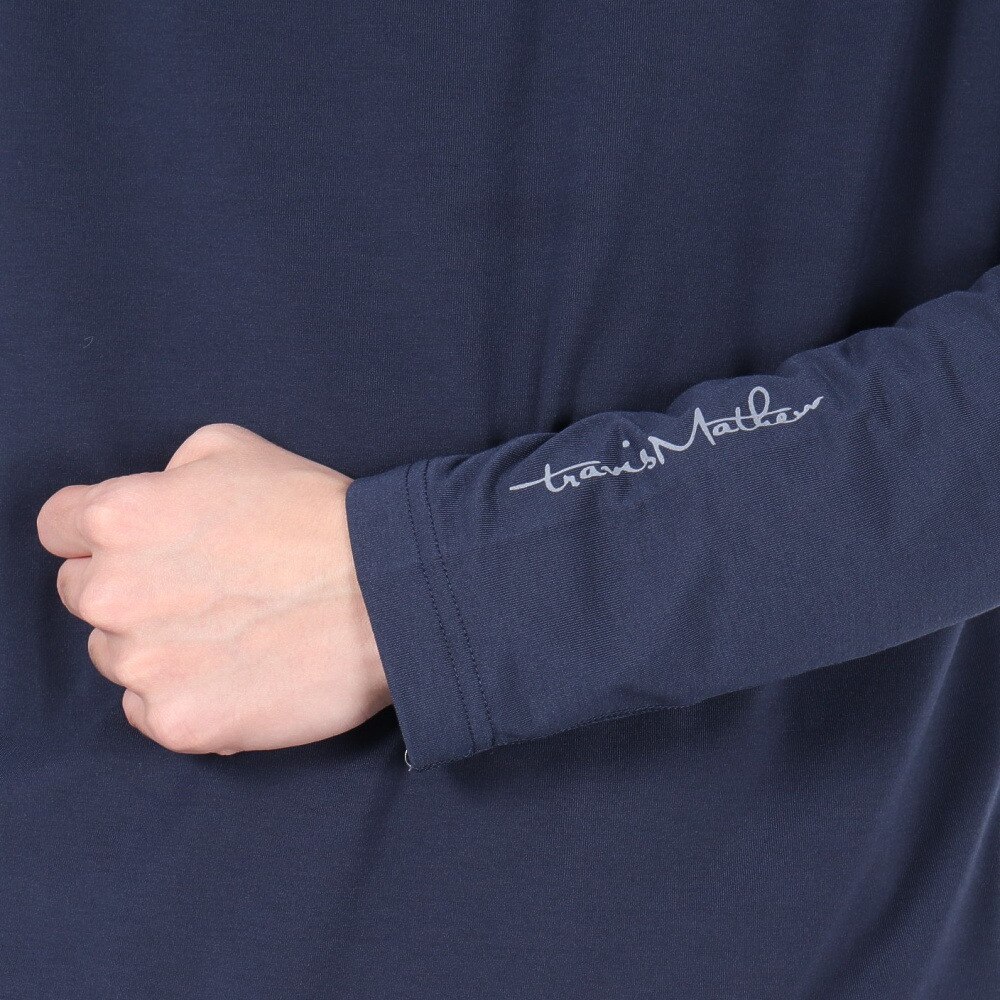 トラヴィスマシュー（Travis Mathew）（メンズ）ゴルフウェア ストレッチ 長袖モックネックシャツ 7AI015-4NAV