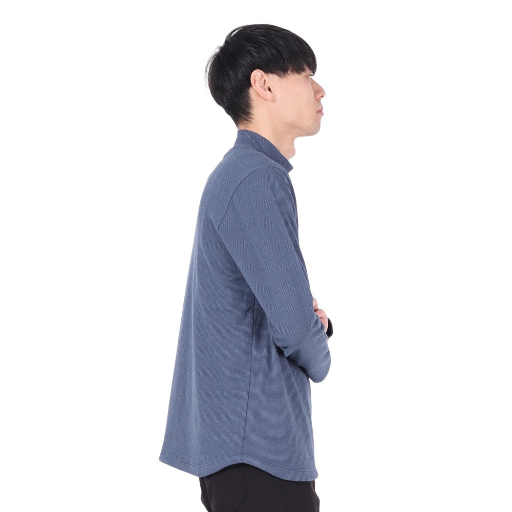 トラヴィスマシュー ストレッチ モックネック シャツ L グレー ゴルフ メンズ トラヴィスマシュー ストレッチ モックネック シャツ L グレー