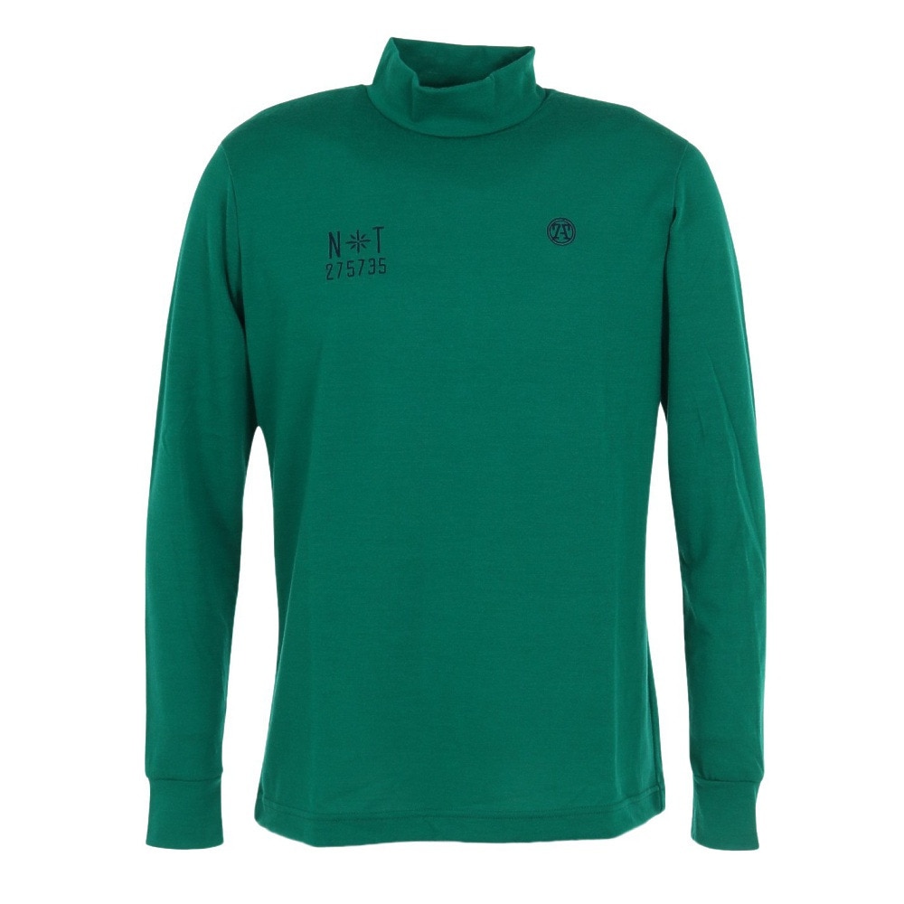 トミーアーマー（Tommy Armour）（メンズ）ゴルフウェア EVO WOOL 長袖モックネックシャツ TAES23F030006 GRN
