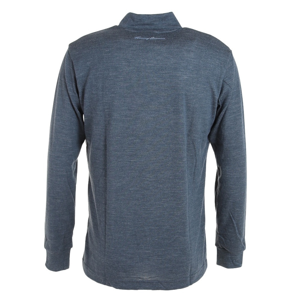 トミーアーマー（Tommy Armour）（メンズ）ゴルフウェア EVO WOOL 長袖モックネックシャツ TAES23F030006 GRY