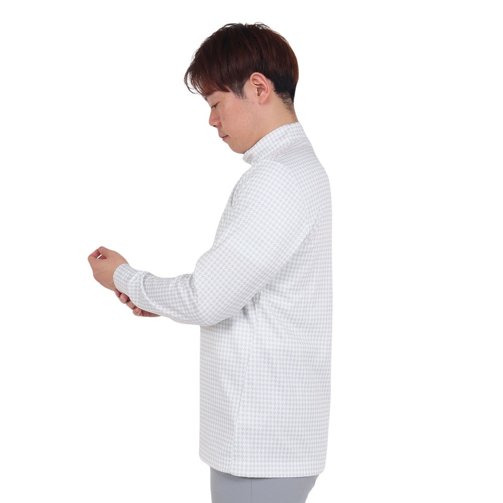 トミーアーマー（Tommy Armour）（メンズ）ゴルフウェア 吸汗 速乾 DP Print 3D 長袖モックネック TANB23F030010 GRY