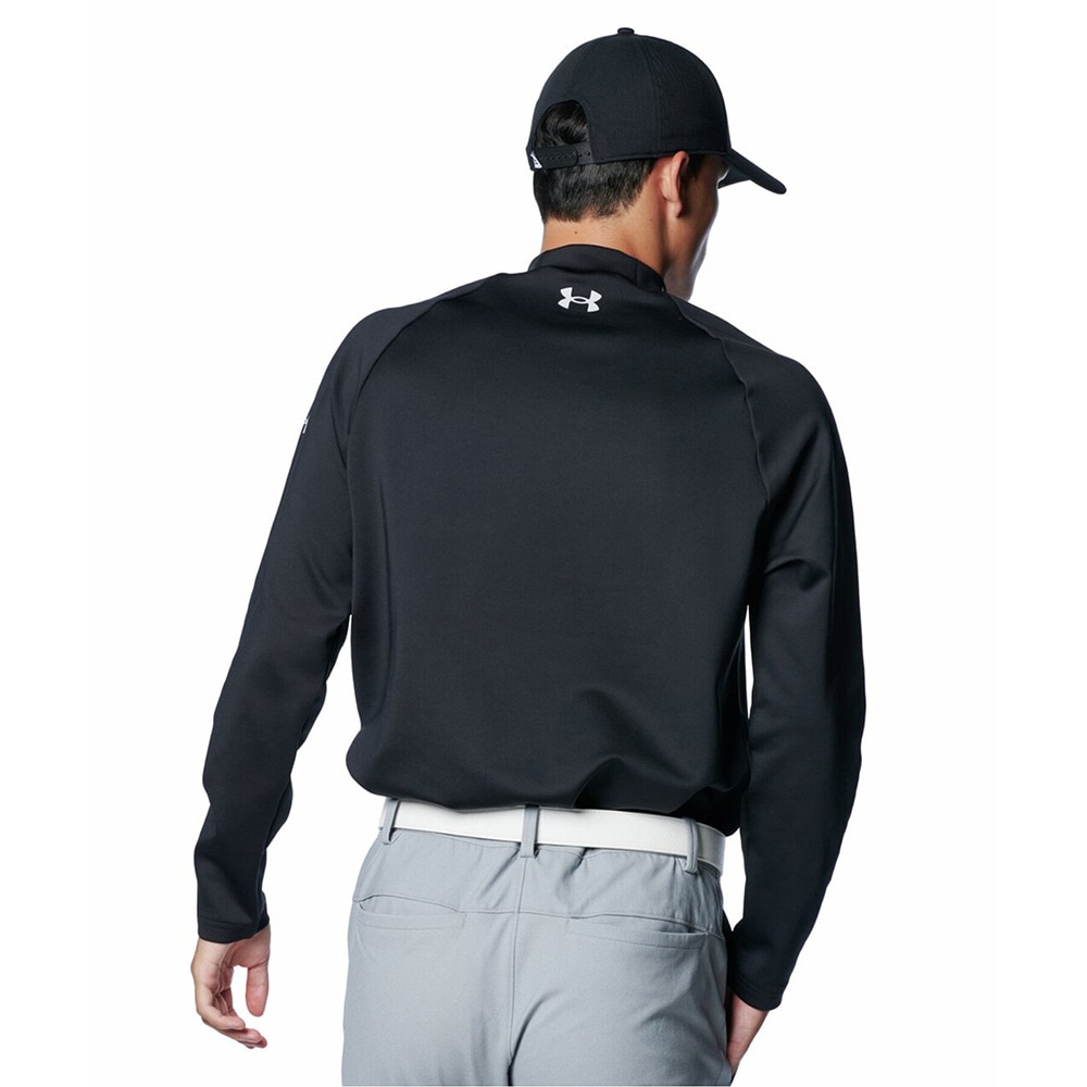 アンダーアーマー（UNDER ARMOUR）（メンズ）ゴルフウェア ArmourKnit長袖モックネックシャツ 1388307 001