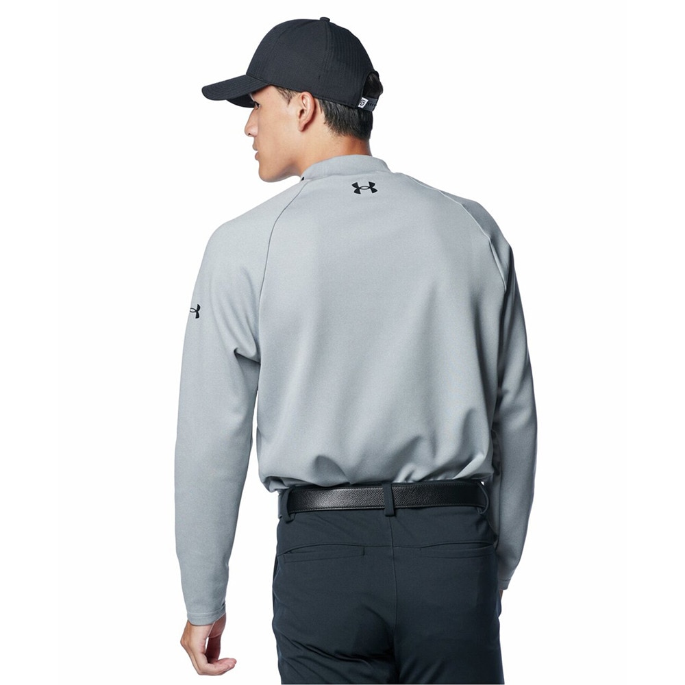 アンダーアーマー（UNDER ARMOUR）（メンズ）ゴルフウェア ArmourKnit長袖モックネックシャツ 1388307 035