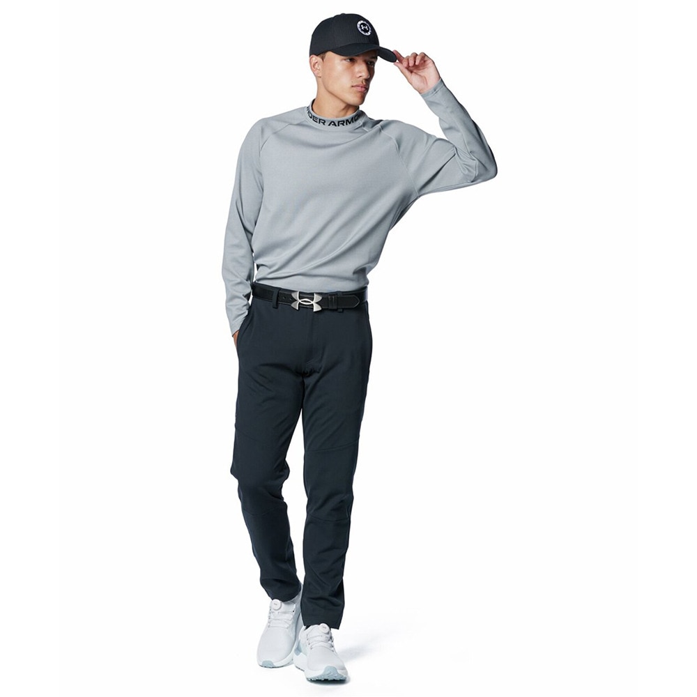アンダーアーマー（UNDER ARMOUR）（メンズ）ゴルフウェア ArmourKnit長袖モックネックシャツ 1388307 035
