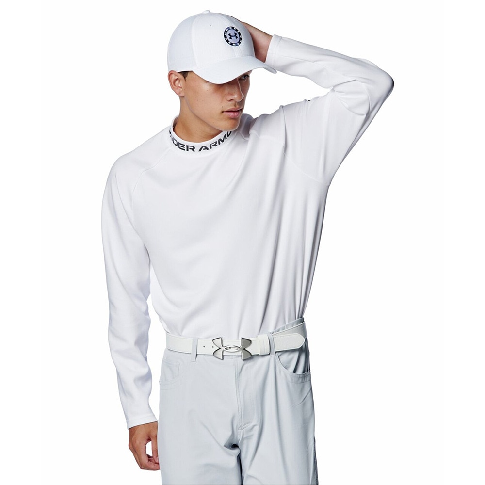 アンダーアーマー（UNDER ARMOUR）（メンズ）ゴルフウェア ArmourKnit 長袖モックネックシャツ 1388307 100