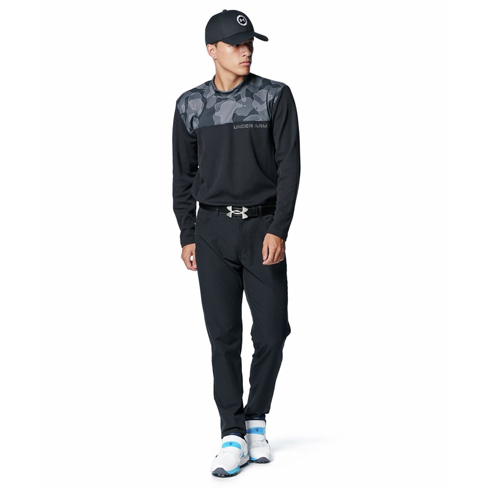 アンダーアーマー（UNDER ARMOUR）（メンズ）ゴルフウェア 吸汗速乾 ワッフルモックネック長袖シャツ 1388308 001
