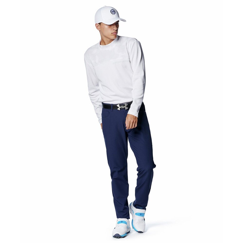 アンダーアーマー（UNDER ARMOUR）（メンズ）ゴルフウェア 吸汗速乾 ワッフルモックネック長袖シャツ 1388308 100