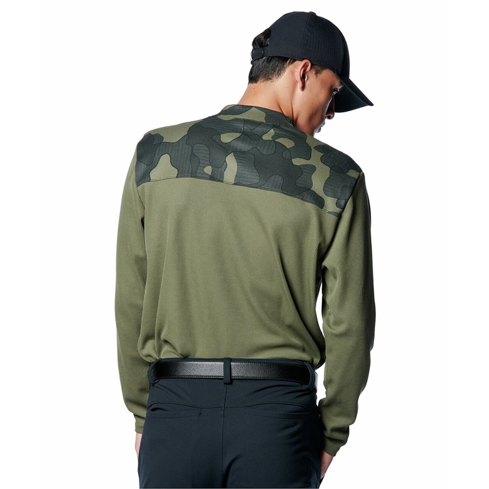 アンダーアーマー（UNDER ARMOUR）（メンズ）ゴルフウェア 吸汗速乾 ワッフルモックネック長袖シャツ 1388308 390