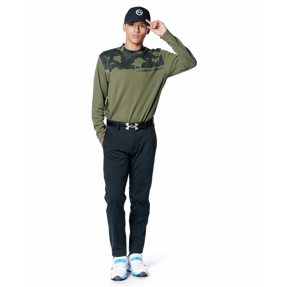 アンダーアーマー（UNDER ARMOUR）（メンズ）ゴルフウェア 吸汗速乾 ワッフルモックネック長袖シャツ 1388308 390