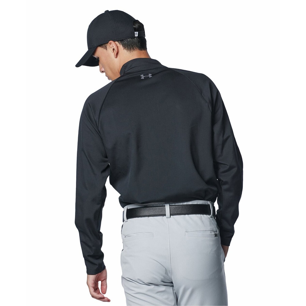 アンダーアーマー（UNDER ARMOUR）（メンズ）ゴルフウェア 裏起毛 速乾 CG Pro 長袖モックネックシャツ 1388309 001