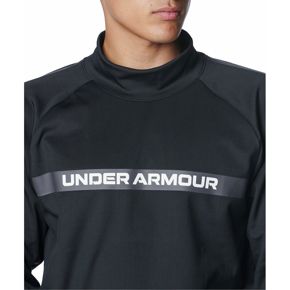アンダーアーマー（UNDER ARMOUR）（メンズ）ゴルフウェア 裏起毛 速乾 CG Pro 長袖モックネックシャツ 1388309 001