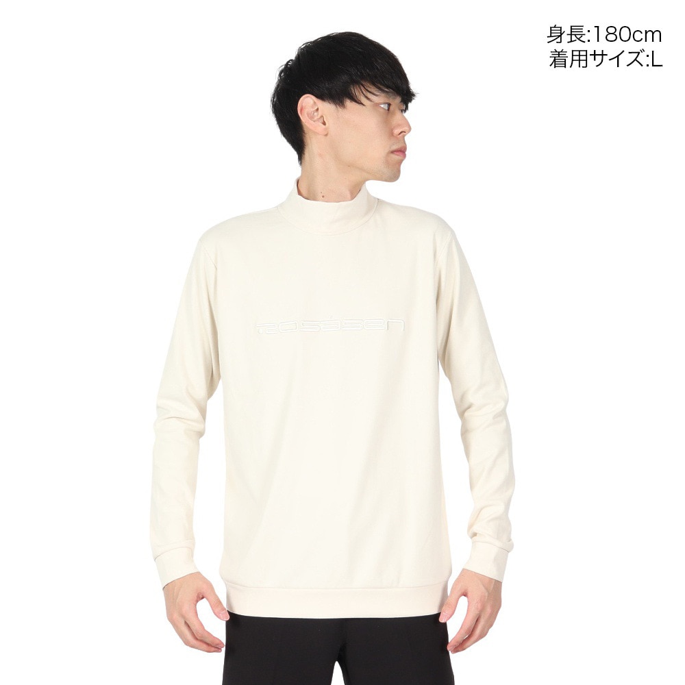 ROSASEN（メンズ）ゴルフウェア マイクロフリース 長袖モックネック 044-22011-006-24AW