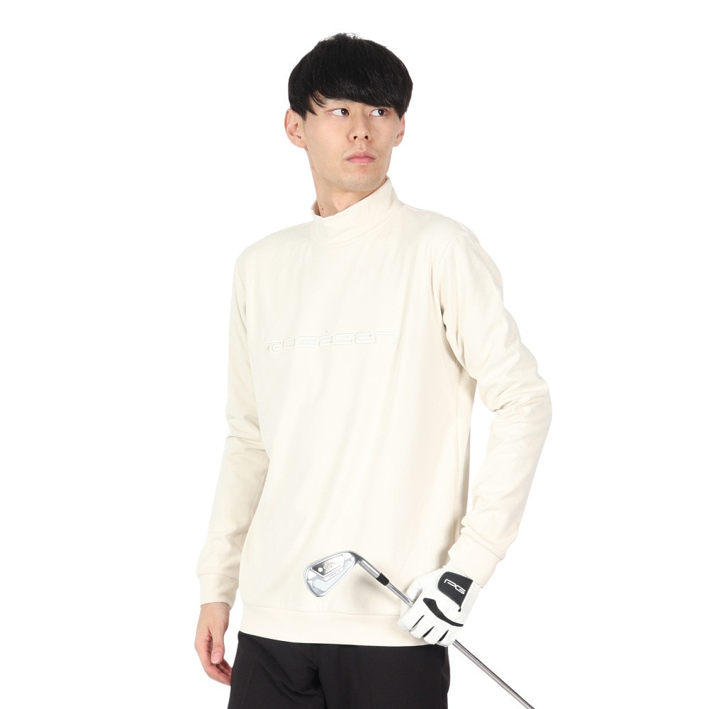 ROSASEN（メンズ）ゴルフウェア マイクロフリース 長袖モックネック 044-22011-006-24AW