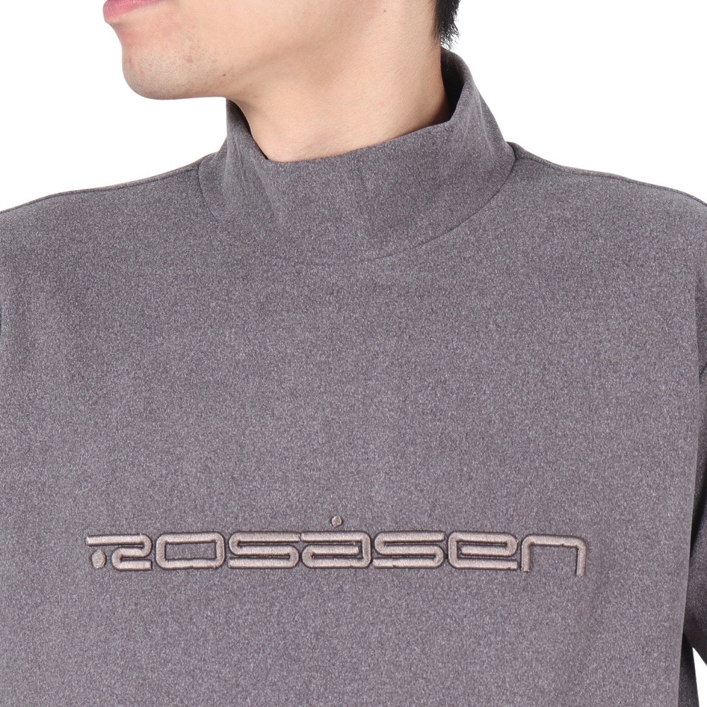 ROSASEN（メンズ）ゴルフウェア マイクロフリース 長袖モックネック 044-22011-018-24AW