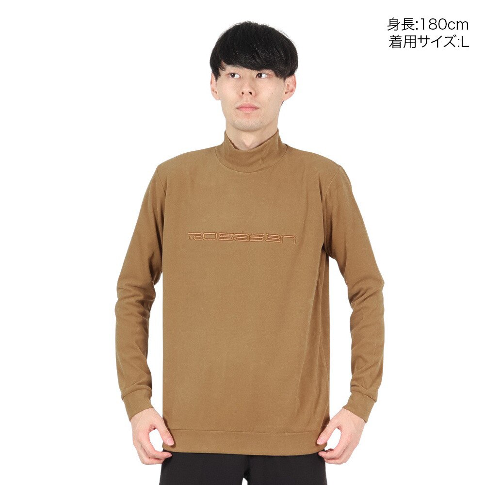 ROSASEN（メンズ）ゴルフウェア マイクロフリース 長袖モックネック 044-22011-042-24AW
