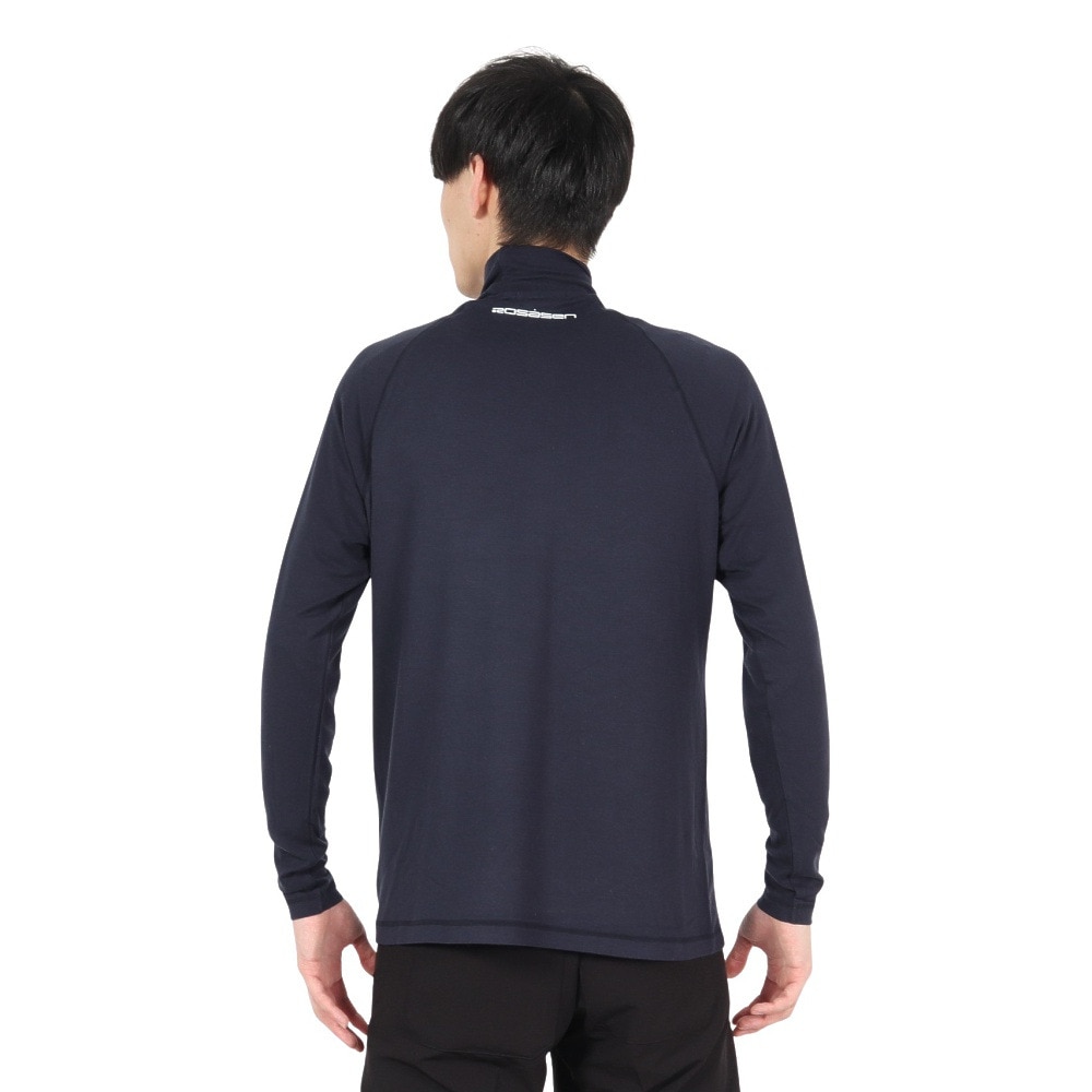 ROSASEN（メンズ）ゴルフウェア プレスウォームベア 天竺 長袖ハイネック 044-22012-098-24AW