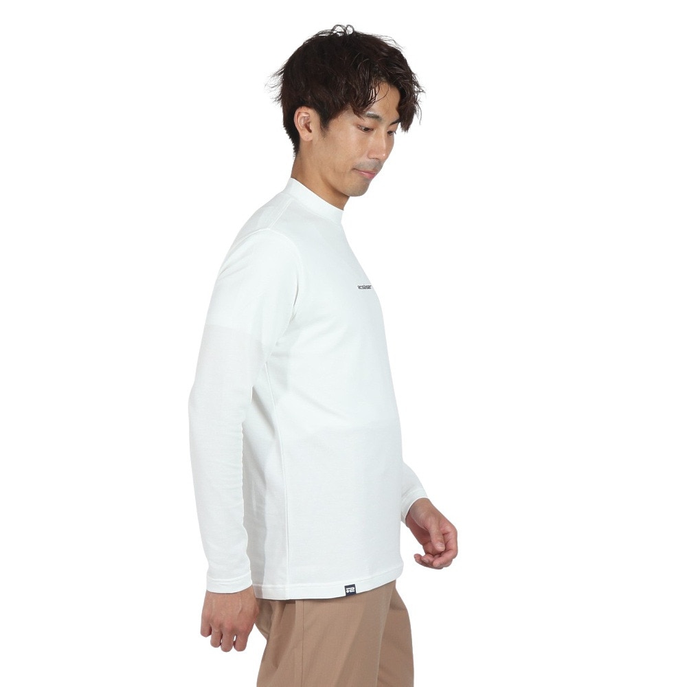 ROSASEN（メンズ）ゴルフウェア ストレッチ カノコインレー 長袖モックネック 044-22811-005-24AW