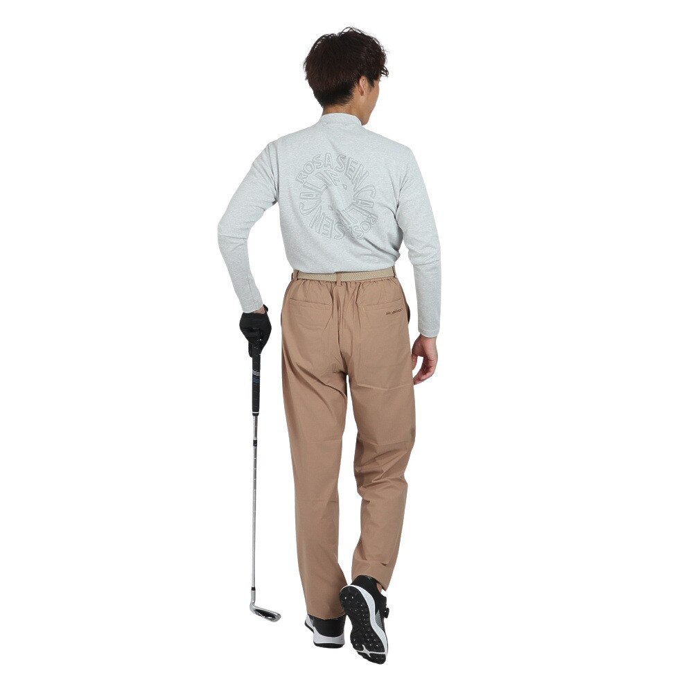 ROSASEN（メンズ）ゴルフウェア ストレッチ カノコインレー 長袖モックネック 044-22811-013-24AW