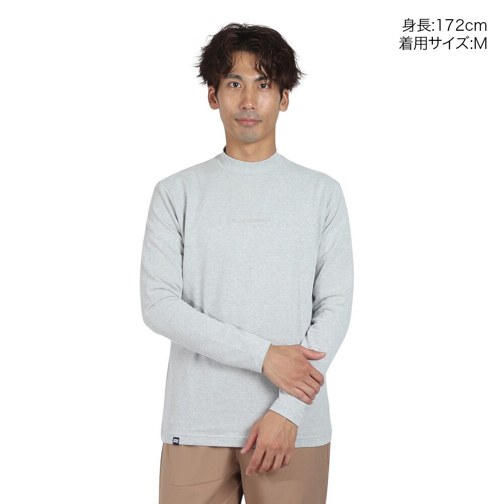 ROSASEN（メンズ）ゴルフウェア ストレッチ カノコインレー 長袖モックネック 044-22811-013-24AW